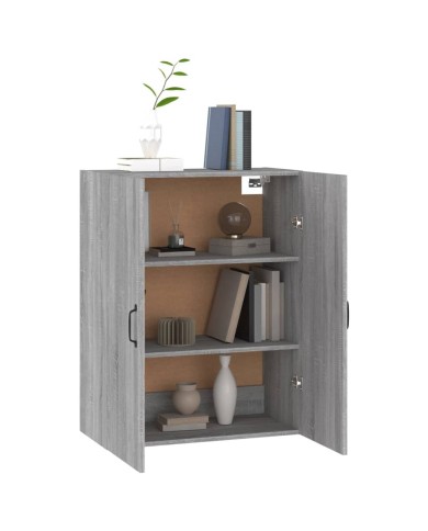 Armoire suspendue Sonoma gris 69,5x34x90 cm Bois d'ingénierie