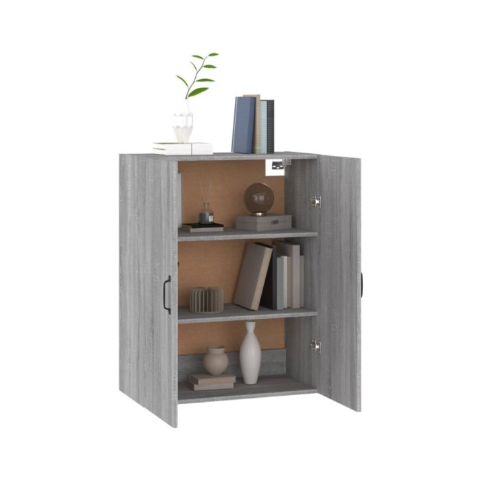 Armoire suspendue Sonoma gris 69,5x34x90 cm Bois d'ingénierie