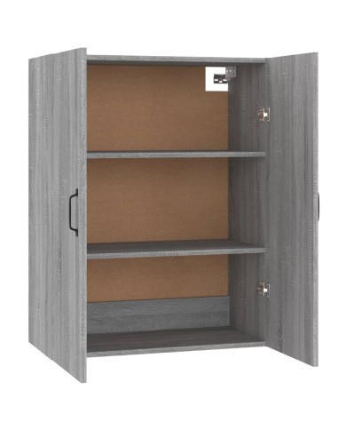 Armoire suspendue Sonoma gris 69,5x34x90 cm Bois d'ingénierie