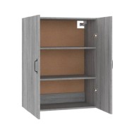 Armoire suspendue Sonoma gris 69,5x34x90 cm Bois d'ingénierie