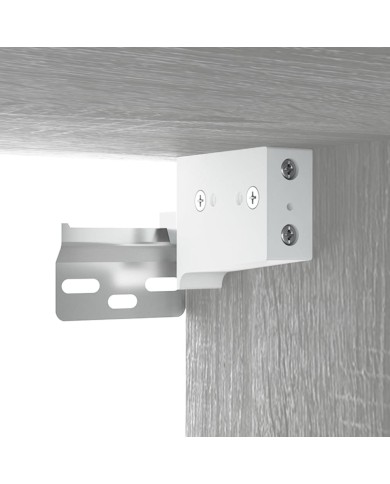 Armoire suspendue Sonoma gris 69,5x34x90 cm Bois d'ingénierie