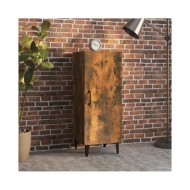 Buffet Chêne fumé 34,5x34x90 cm Bois d'ingénierie