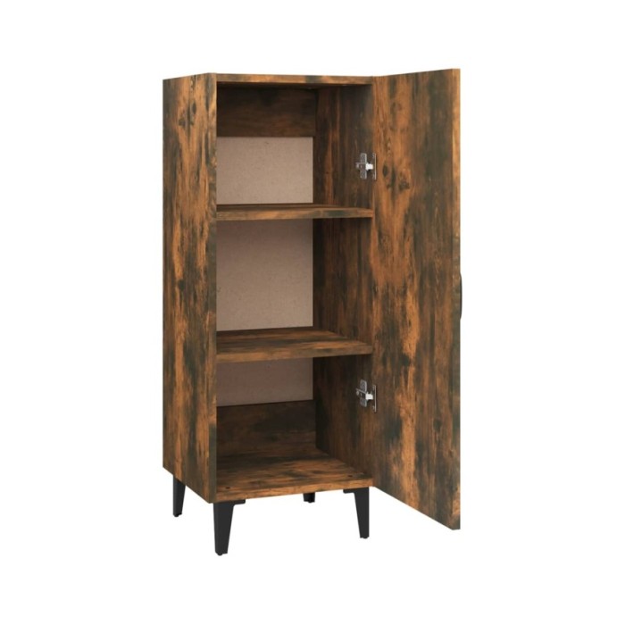 Buffet Chêne fumé 34,5x34x90 cm Bois d'ingénierie