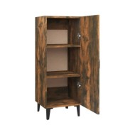 Buffet Chêne fumé 34,5x34x90 cm Bois d'ingénierie