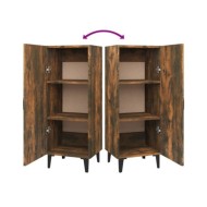 Buffet Chêne fumé 34,5x34x90 cm Bois d'ingénierie