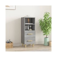 Buffet Sonoma gris 34,5x34x90 cm Bois d'ingénierie