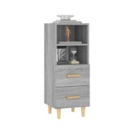 Buffet Sonoma gris 34,5x34x90 cm Bois d'ingénierie