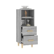 Buffet Sonoma gris 34,5x34x90 cm Bois d'ingénierie