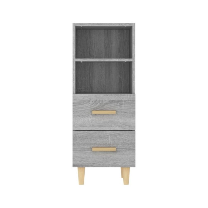 Buffet Sonoma gris 34,5x34x90 cm Bois d'ingénierie