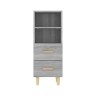 Buffet Sonoma gris 34,5x34x90 cm Bois d'ingénierie
