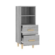 Buffet Sonoma gris 34,5x34x90 cm Bois d'ingénierie