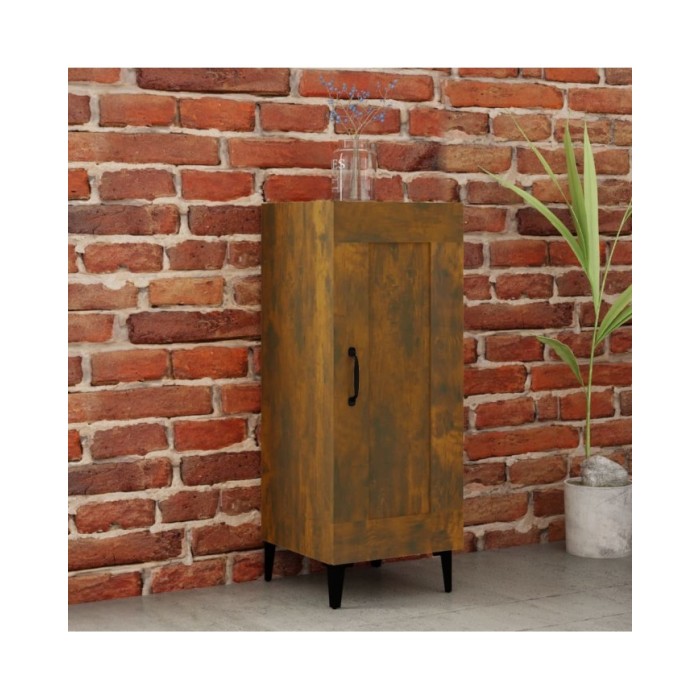 Buffet Chêne fumé 34,5x34x90 cm Bois d'ingénierie