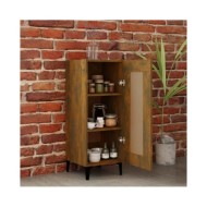 Buffet Chêne fumé 34,5x34x90 cm Bois d'ingénierie