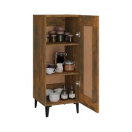 Buffet Chêne fumé 34,5x34x90 cm Bois d'ingénierie