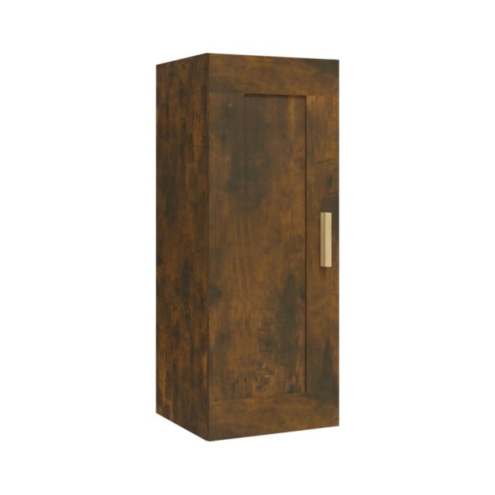 Armoire murale Chêne fumé 35x34x90 cm Bois d'ingénierie