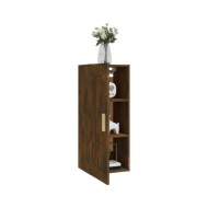 Armoire murale Chêne fumé 35x34x90 cm Bois d'ingénierie