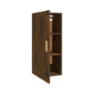 Armoire murale Chêne fumé 35x34x90 cm Bois d'ingénierie