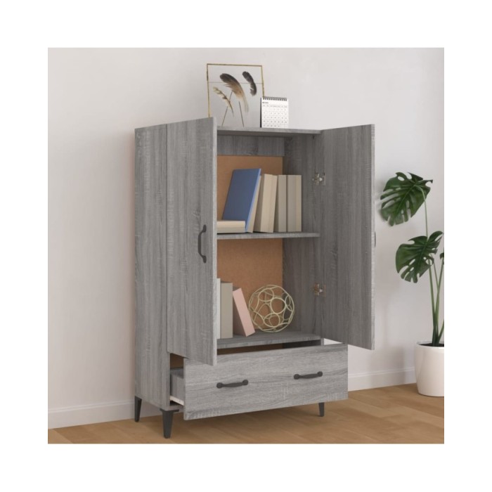 Buffet Sonoma gris 70x31x115 cm Bois d'ingénierie
