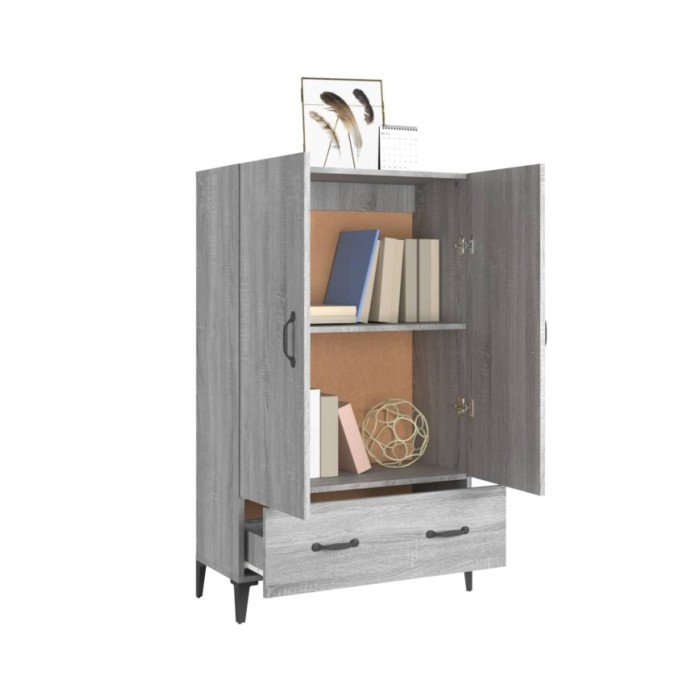 Buffet Sonoma gris 70x31x115 cm Bois d'ingénierie