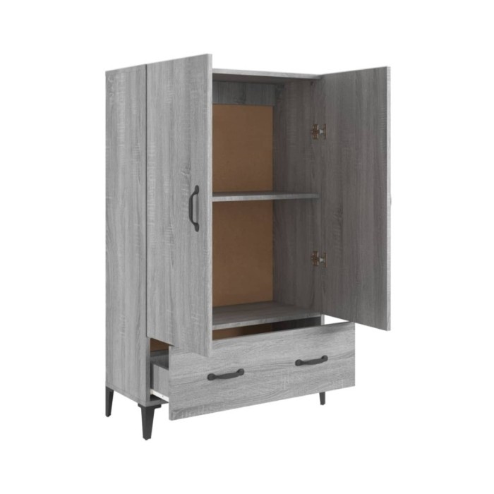 Buffet Sonoma gris 70x31x115 cm Bois d'ingénierie