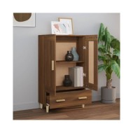 Buffet Chêne marron 70x31x115 cm Bois d'ingénierie