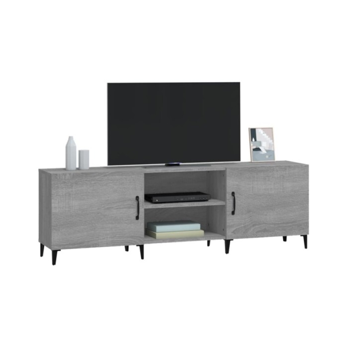 Meuble TV Sonoma gris 150x30x50 cm Bois d'ingénierie