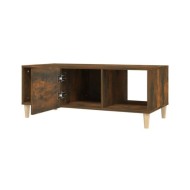 Table basse Chêne fumé 102x50x40 cm Bois d'ingénierie