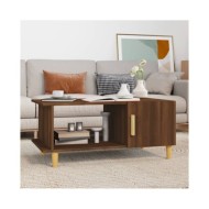 Table basse Chêne marron 90x50x40 cm Bois d'ingénierie