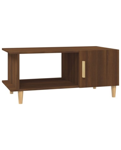 Table basse Chêne marron 90x50x40 cm Bois d'ingénierie