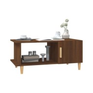 Table basse Chêne marron 90x50x40 cm Bois d'ingénierie