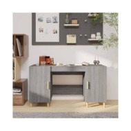 Bureau Sonoma gris 140x50x75 cm Bois d'ingénierie