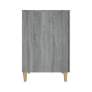 Bureau Sonoma gris 140x50x75 cm Bois d'ingénierie