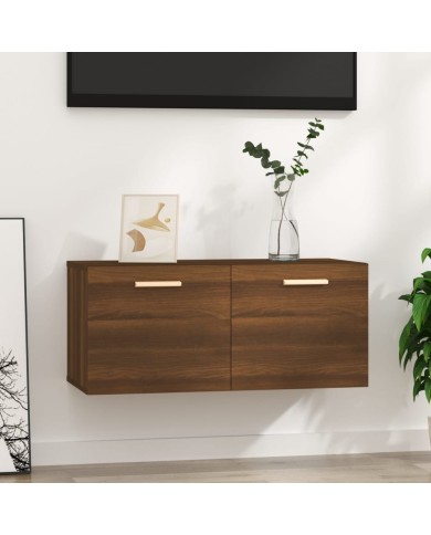Armoire murale Chêne marron 80x35x36,5 cm Bois d'ingénierie