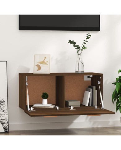 Armoire murale Chêne marron 80x35x36,5 cm Bois d'ingénierie