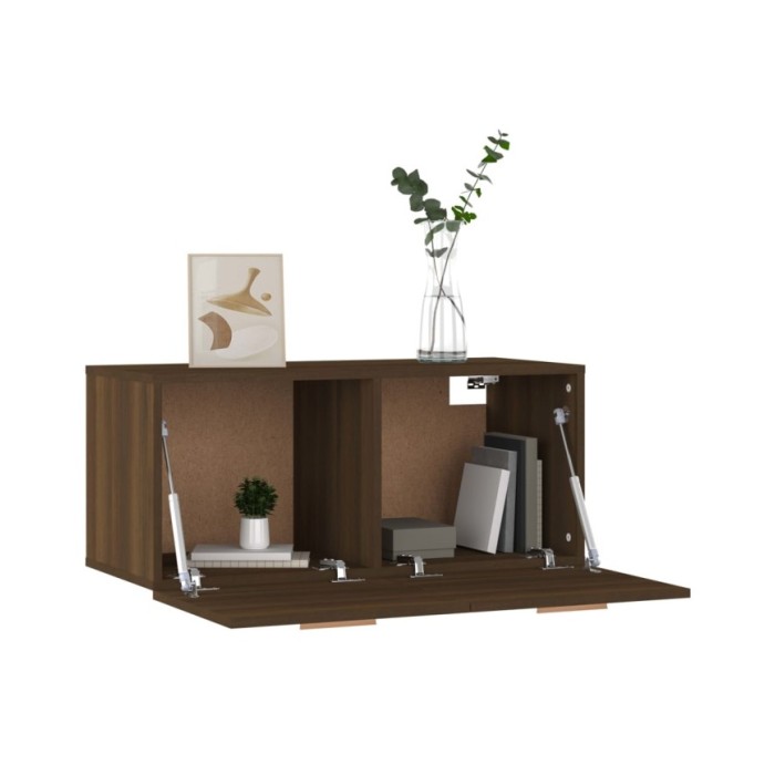 Armoire murale Chêne marron 80x35x36,5 cm Bois d'ingénierie