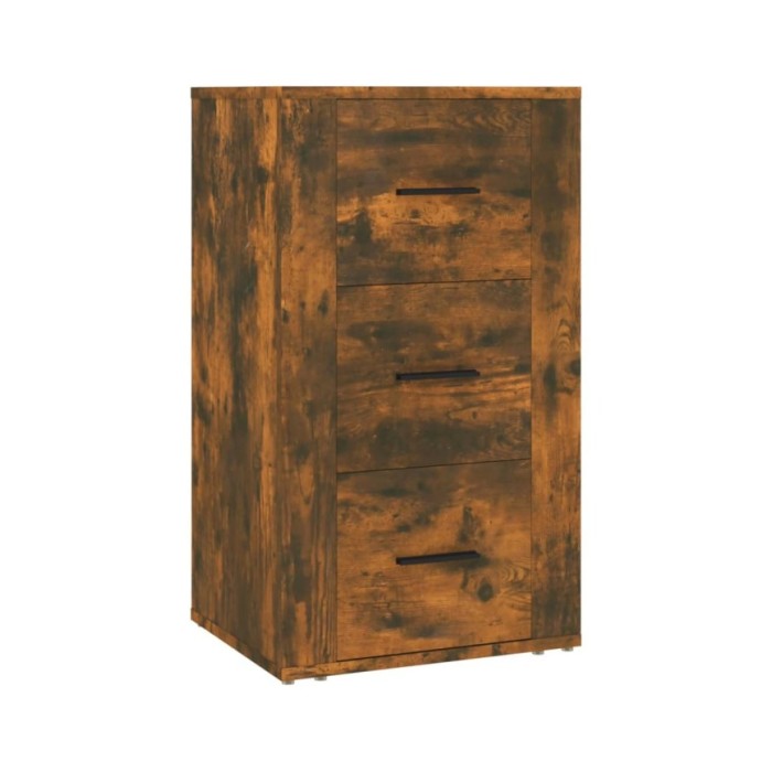 Buffet Chêne fumé 40x33x70 cm Bois d'ingénierie