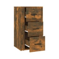 Buffet Chêne fumé 40x33x70 cm Bois d'ingénierie