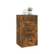 Buffet Chêne fumé 40x33x70 cm Bois d'ingénierie