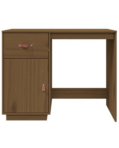Bureau Marron miel 95x50x75 cm Bois massif de pin