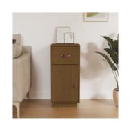 Buffet Marron miel 34x40x75 cm Bois massif de pin