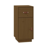Buffet Marron miel 34x40x75 cm Bois massif de pin