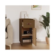 Buffet Marron miel 34x40x75 cm Bois massif de pin