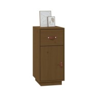 Buffet Marron miel 34x40x75 cm Bois massif de pin