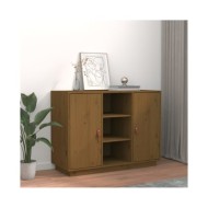 Buffet Marron miel 100x40x75 cm Bois massif de pin