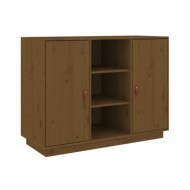 Buffet Marron miel 100x40x75 cm Bois massif de pin