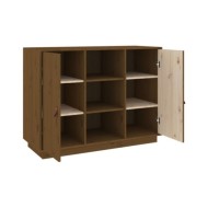 Buffet Marron miel 100x40x75 cm Bois massif de pin