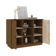 Buffet Marron miel 100x40x75 cm Bois massif de pin