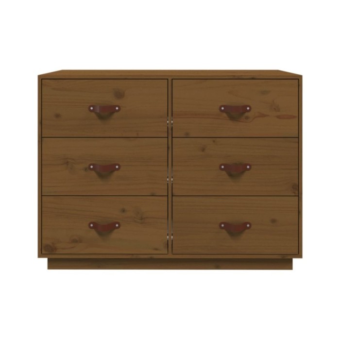Buffet Marron miel 100x40x75 cm Bois massif de pin