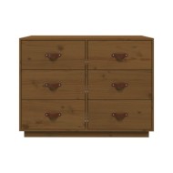Buffet Marron miel 100x40x75 cm Bois massif de pin