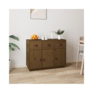 Buffet Marron miel 100x40x75 cm Bois massif de pin